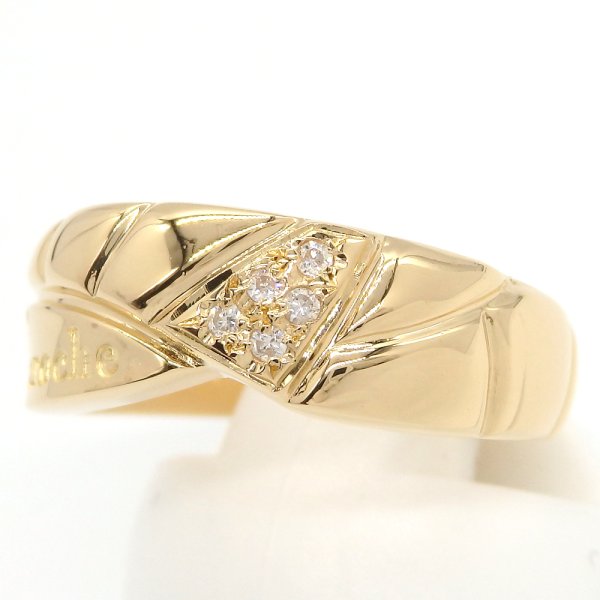 画像2: 【Guy Laroche】ギラロッシュ　K18 ゴールド　K18YG　イエローゴールド　ダイヤモンド 0.04ct 　指輪　中古　美品 新品仕上済　レディース　ジュエリー 　ダイヤ　リング 　質屋