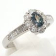 画像2: Pt900 プラチナ　アレキサンドライト　0.40ct　ダイヤモンド　0.63ct 　指輪 　ソーティング付　中古　美品　新品仕上済　ダイヤ　レディース　ジュエリー　リング　天然クリソベリル　6月誕生石　質屋 (2)