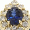 画像3: K18 ゴールド K18YG イエローゴールド　サファイア 1.02ct 0.50ct　ダイヤモンド 1.53ct 指輪　中古　美品　リング　ダイヤ　レディース　ジュエリー　9月誕生石 質屋 (3)