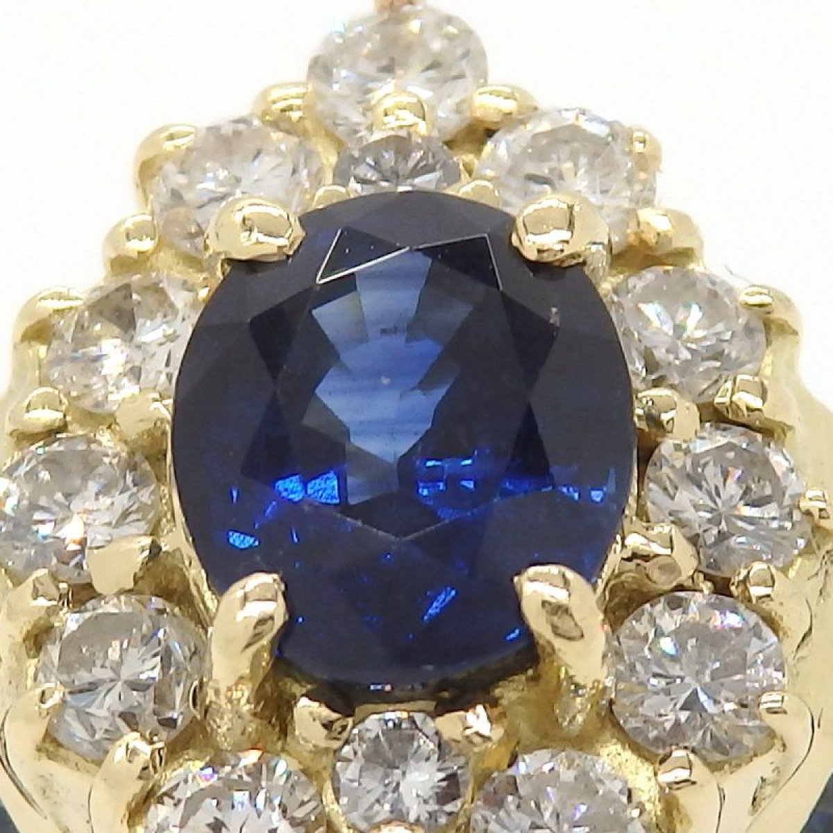 画像3: K18 ゴールド K18YG イエローゴールド　サファイア 1.02ct 0.50ct　ダイヤモンド 1.53ct 指輪　中古　美品　リング　ダイヤ　レディース　ジュエリー　9月誕生石 質屋