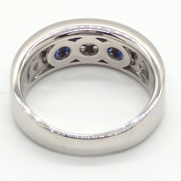 画像5: Pt900 プラチナ サファイア　0.67ct　ダイヤモンド 0.38ct 　指輪　中古　美品　新品仕上済 ジュエリー ダイヤ　リング　9月誕生石　 質屋