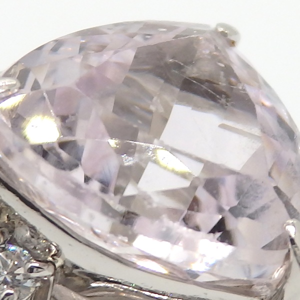 画像3: Pt900 プラチナ　クンツァイト 7.09ct ダイヤモンド 0.40ct 　指輪　ソーティング付　中古　美品　新品仕上済　レディース　ジュエリー　ダイヤ　ピンク石　天然石　大粒　質屋