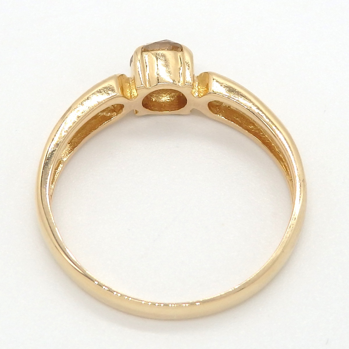 画像5: K18 ゴールド ダイヤモンド 0.30ct　ブラウン　指輪 中古　美品　新品仕上済　質屋　4月誕生石 レディース　ジュエリー　ダイヤ　リング