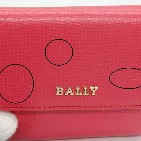 画像4: 【BALLY】バリー　コンパクト財布　三つ折り　財布 ピンク レディース　折りたたみ　レザー　 中古　美品　質屋 コンパクトサイズ　ウォレット　小銭入れ　カード　お札