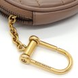 画像4: 【GUCCI】 グッチ GGマーモント コインケース コインパース ハート 575160 レザー ピンクベージュ ゴールド金具　丸型　中古　美品　質屋　財布 レディース ウォレット　小物入れ キーケース　ブラウン 茶　 (4)