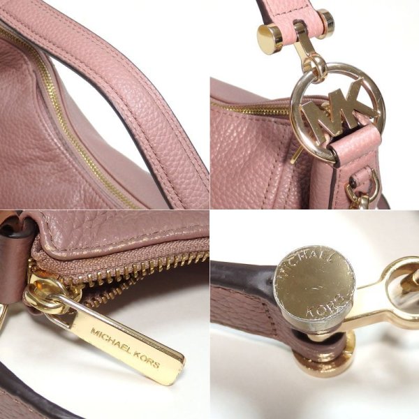 画像4: 【MICHAEL KORS】マイケルコース ホーボー　レザー　2WAY　ショルダーバッグ 　35T6GFTL3L レディース ショルダー付　中古　美品　質屋