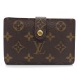 画像1: 【LOUIS VUITTON】ルイ・ヴィトン モノグラム　ポルトモネ・ビエ ヴィエノワ　2つ折　がま口　財布　 M61663 レディース　二つ折り　ガマ口　 中古　美品　質屋 (1)