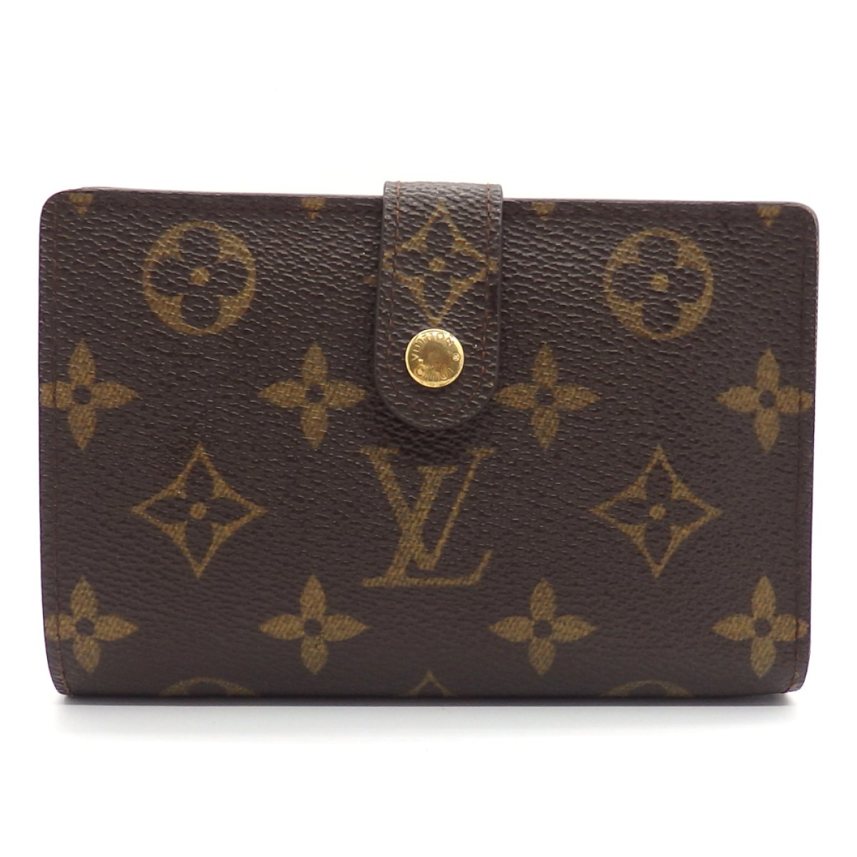 画像1: 【LOUIS VUITTON】ルイ・ヴィトン モノグラム　ポルトモネ・ビエ ヴィエノワ　2つ折　がま口　財布　 M61663 レディース　二つ折り　ガマ口　 中古　美品　質屋