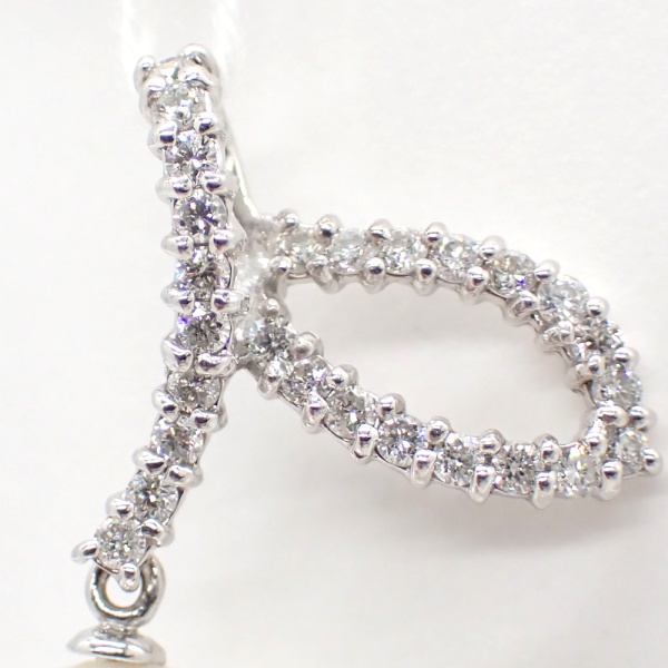 画像3: K18WG ホワイトゴールド　パール　真珠　約12.7mm ダイヤモンド 0.35ct　ペンダント　トップのみ　中古　美品　6月誕生石　ジュエリー　レディース　ダイヤ　 質屋