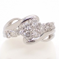 Pt900 プラチナ ダイヤモンド 0.50ct 指輪 中古　美品　ジュエリー　レディース　4月誕生石 ダイヤ　リング　質屋