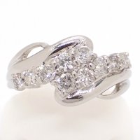 Pt900 プラチナ ダイヤモンド 0.50ct 指輪 中古　美品　ジュエリー　レディース　4月誕生石 ダイヤ　リング　質屋