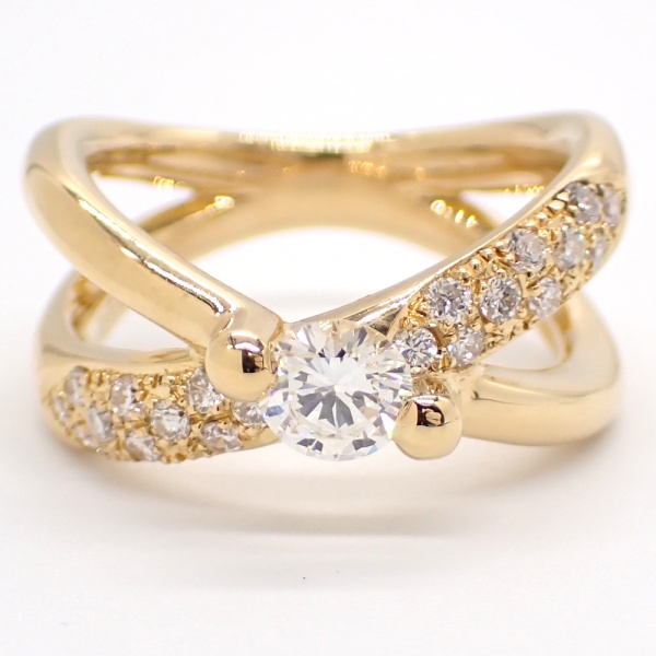 画像3: K18YG イエローゴールド ダイヤモンド 0.68ct 指輪 　中古　美品　新品仕上げ済　レディース　ジュエリー　ダイヤ　リング　質屋　4月誕生石