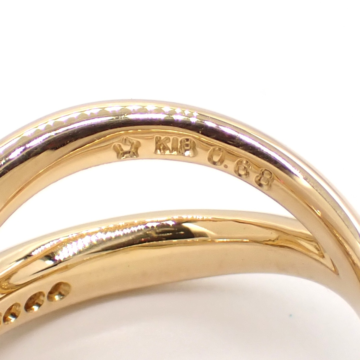 画像5: K18YG イエローゴールド ダイヤモンド 0.68ct 指輪 　中古　美品　新品仕上げ済　レディース　ジュエリー　ダイヤ　リング　質屋　4月誕生石