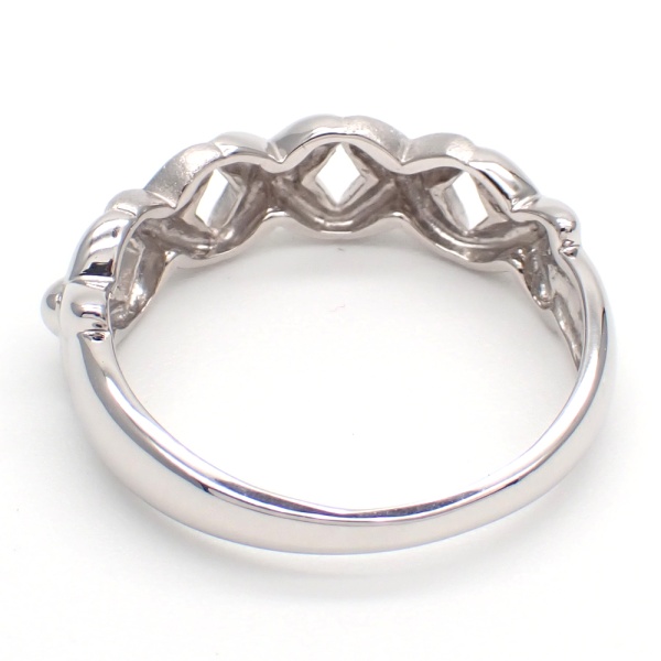 画像4: Pt900 プラチナ 指輪 中古　美品　新品仕上済　ジュエリー　レディース　シンプル　リング 花　クロス　質屋