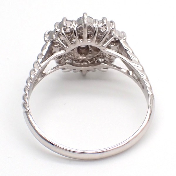 画像4: Pt900 プラチナ ダイヤモンド 1.00ct 指輪 フラワー　 中古　美品　ジュエリー　1カラット　レディース　4月誕生石　ダイヤ　リング　お花　質屋