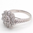 画像3: Pt900 プラチナ ダイヤモンド 1.00ct 指輪 フラワー　 中古　美品　ジュエリー　1カラット　レディース　4月誕生石　ダイヤ　リング　お花　質屋 (3)