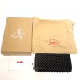 画像5: 【Christian louboutin】クリスチャン・ルブタン パネトーネ スタッズ ラウンドファスナー　長財布　1185059 　レザー 　ウォレット　ブラック　スタッズ　メンズ　レディース　中古　美品　質屋 (5)