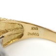 画像5: K18YG イエローゴールド　Pt900 プラチナ ダイヤモンド 0.05ct 指輪 中古　美品　ジュエリー　レディース　ダイヤ　コンビ　リング 4月誕生石 ユニーク　質屋 (5)