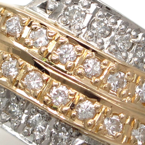 画像3: Pt850 プラチナ K18YG イエローゴールド ダイヤモンド 0.34ct 指輪 中古　美品　新品仕上済　ジュエリー　レディース　ダイヤ　リング 4月誕生石 コンビ　ゴージャス 質屋
