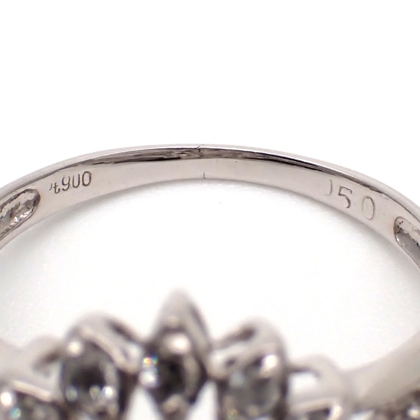画像5: Pt900 プラチナ　ダイヤモンド 0.50ct 指輪 　フラワー　中古　美品　新品仕上げ済　レディース　ダイヤ　リング　質屋　４月誕生石　花　アクセサリー