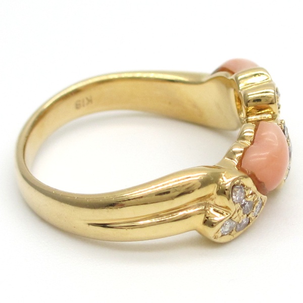 画像5: K18YG イエローゴールド ダイヤモンド 0.16ct 指輪 　中古　美品　レディース　ジュエリー　ダイヤ　リング　質屋　4月誕生石　ハート　アクセサリー