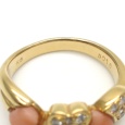 画像4: K18YG イエローゴールド ダイヤモンド 0.16ct 指輪 　中古　美品　レディース　ジュエリー　ダイヤ　リング　質屋　4月誕生石　ハート　アクセサリー (4)