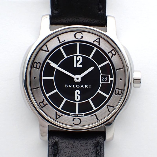 画像1: BVLGARI ブルガリ ソロテンポ レディース ST29S クォーツ 腕時計 純正革ベルト