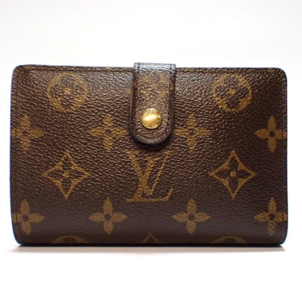 画像1: 【LOUIS VUITTON】ルイ・ヴィトン モノグラム　ポルトモネ・ビエ ヴィエノワ　2つ折　がま口　財布　 M61663 レディース　二つ折り　ガマ口　 中古　　質屋