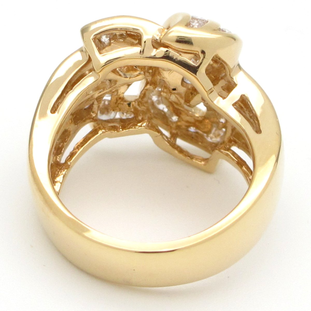 画像4: K18 ゴールド　イエローゴールド　YG　ダイヤモンド 1.74ct　指輪　中古　美品　4月誕生石　新品仕上済　レディース　ジュエリー　ダイヤ　リング　質屋