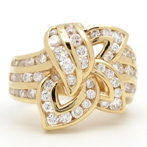 K18 ゴールド　イエローゴールド　YG　ダイヤモンド 1.74ct　指輪　中古　美品　4月誕生石　新品仕上済　レディース　ジュエリー　ダイヤ　リング　質屋