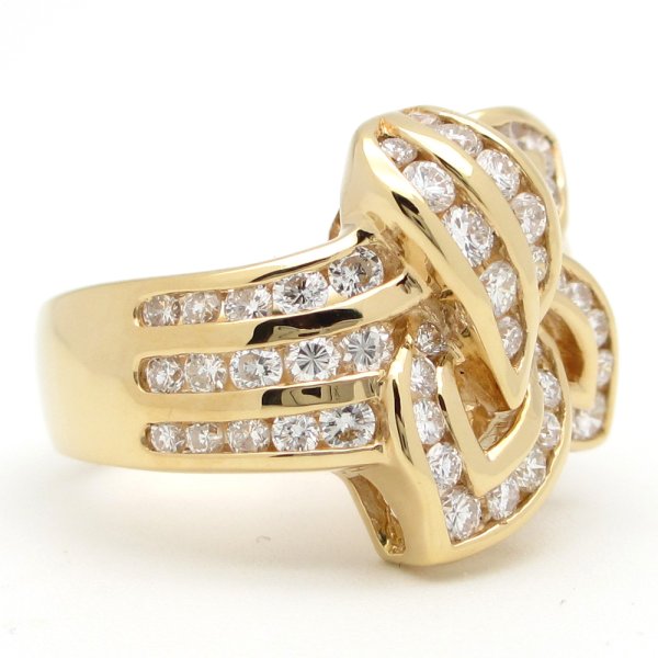 画像3: K18 ゴールド　イエローゴールド　YG　ダイヤモンド 1.74ct　指輪　中古　美品　4月誕生石　新品仕上済　レディース　ジュエリー　ダイヤ　リング　質屋