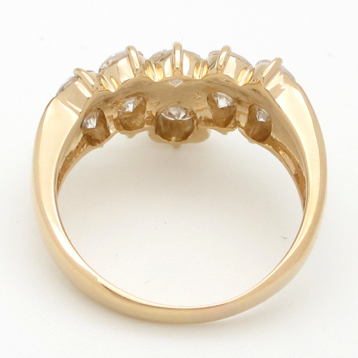 画像4: K18 ゴールド　K18YG　イエローゴールド　ダイヤモンド 1.62ct 指輪　中古　美品　ジュエリー リング　ダイヤ　レディース　アクセサリー 　ゴージャス　4月誕生石　質屋