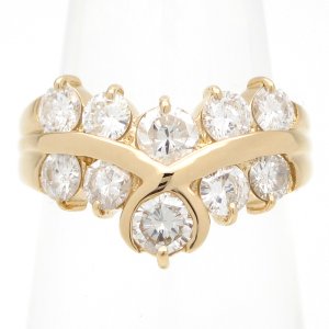 K18 ゴールド　K18YG　イエローゴールド　ダイヤモンド 1.62ct 指輪　中古　美品　ジュエリー リング　ダイヤ　レディース　アクセサリー 　ゴージャス　4月誕生石　質屋