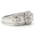 画像3: Pt900 プラチナ　ダイヤモンド　1.56ct　指輪　中古　美品　新品仕上済　ダイヤ　プリンセスカット　ブリリアンカット　リング　レディース　ジュエリー　豪華 1カラットUP　4月誕生石　質屋 (3)