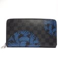 画像1: 【LOUIS VUITTON】ルイ・ヴィトン　ダミエ・グラフィット　クリストファーネメス　ジッピーオーガナイザー　N41683　メンズ　長財布　長札入れ　財布　ウォレット　黒　中古　質屋 (1)