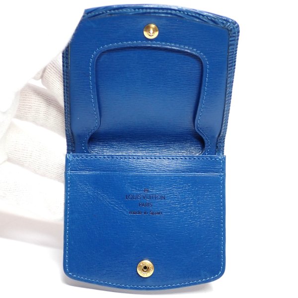 画像4: 【LOUIS VUITTON】ルイ・ヴィトン　エピ　青　キュベット スプール　コインケース　レザー　レディース　メンズ　ブルー　小銭入れ　廃番　中古　質屋
