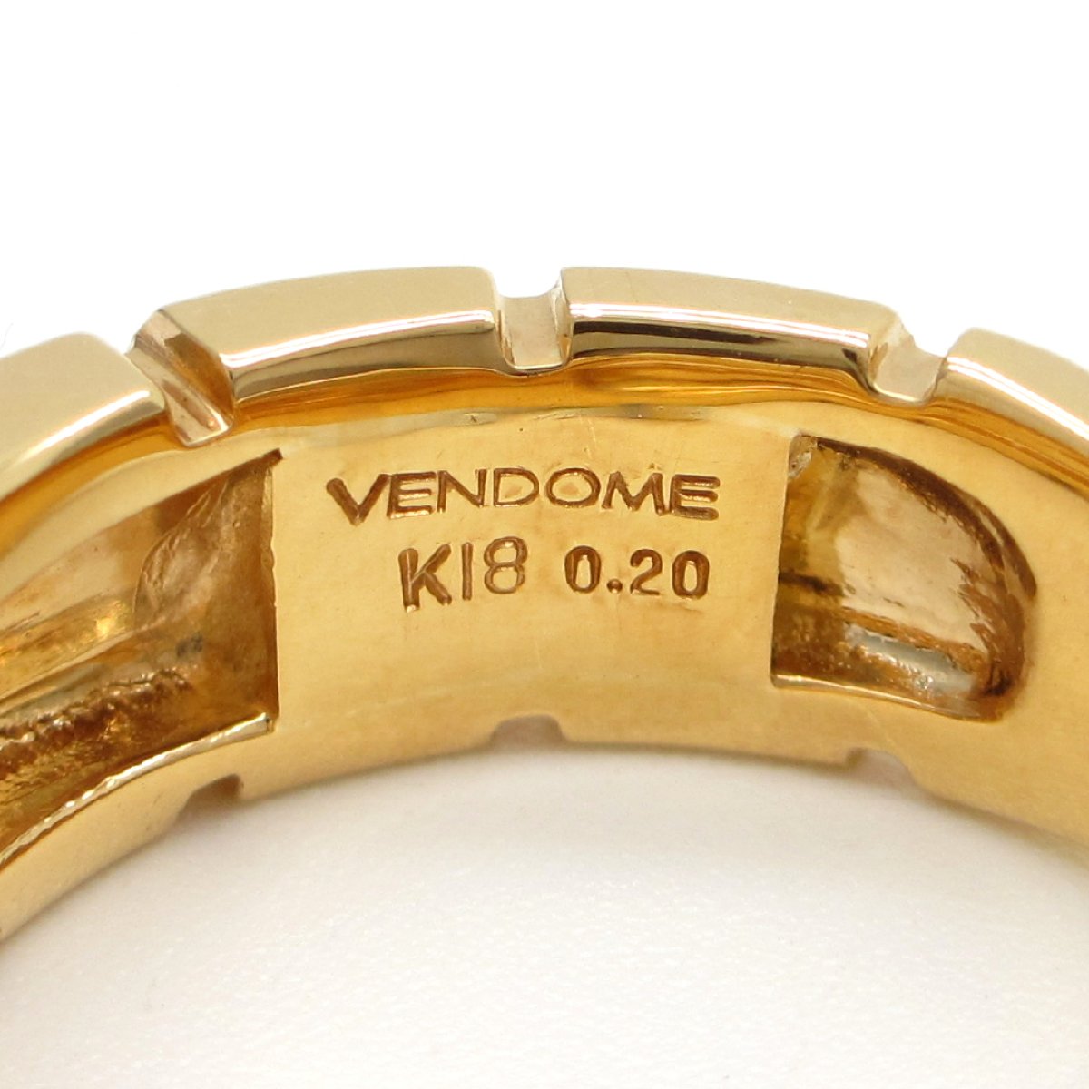 画像4: 【VENDOME】ヴァンドーム青山　K18 ゴールド　イエローゴールド　K18YG　ダイヤモンド 0.20ct　 指輪 　中古　美品　ジュエリー　レディース　ダイヤ　リング　 ブランドジュエリー　アクセサリー　4月誕生石　質屋