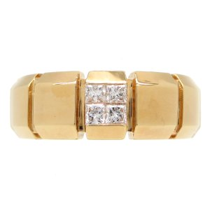 【VENDOME】ヴァンドーム青山　K18 ゴールド　イエローゴールド　K18YG　ダイヤモンド 0.20ct　 指輪 　中古　美品　ジュエリー　レディース　ダイヤ　リング　 ブランドジュエリー　アクセサリー　4月誕生石　質屋