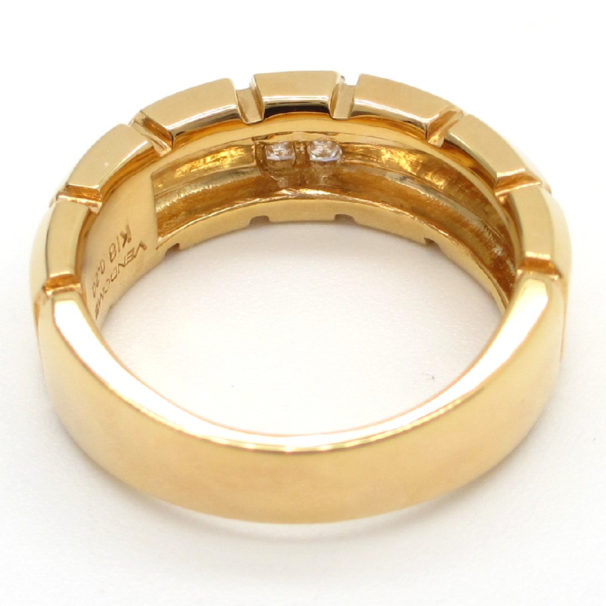 画像3: 【VENDOME】ヴァンドーム青山　K18 ゴールド　イエローゴールド　K18YG　ダイヤモンド 0.20ct　 指輪 　中古　美品　ジュエリー　レディース　ダイヤ　リング　 ブランドジュエリー　アクセサリー　4月誕生石　質屋