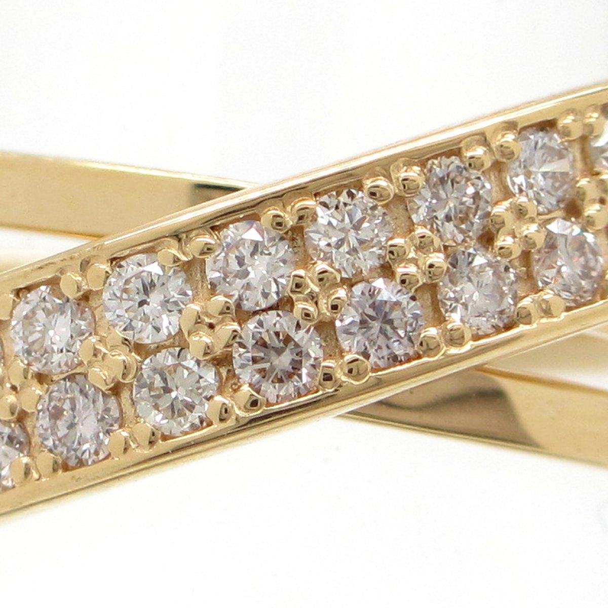 画像3: K18 ゴールド　K18YG　イエローゴールド　ダイヤモンド 0.40ct　指輪 　中古　美品　ジュエリー　レディース　ダイヤ　リング　アクセサリー　ゴージャス　4月誕生石　一文字　質屋