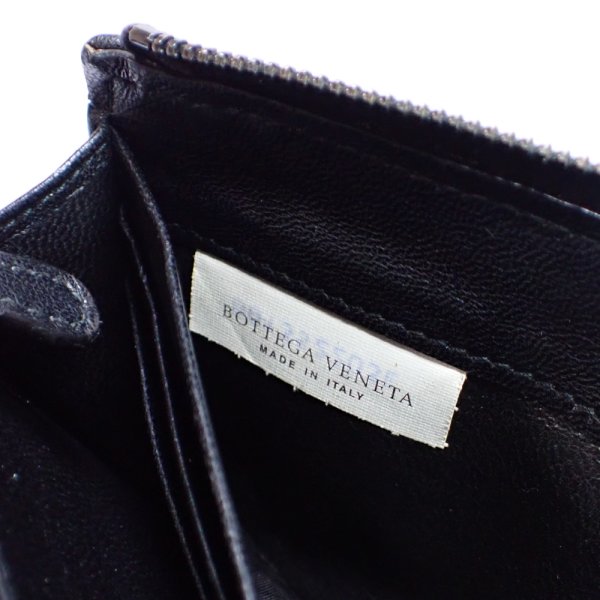 画像5: 【BOTTEGA VENETA】ボッテガヴェネタ イントレチャート　L字ファスナー　長財布　ブラック　レザー 　メンズ　小銭入れファスナー付　B01352203E　黒　イタリー　ITALY　中古 　質屋