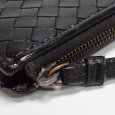 画像3: 【BOTTEGA VENETA】ボッテガヴェネタ イントレチャート　L字ファスナー　長財布　ブラック　レザー 　メンズ　小銭入れファスナー付　B01352203E　黒　イタリー　ITALY　中古 　質屋 (3)