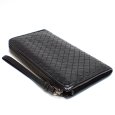 画像4: 【BOTTEGA VENETA】ボッテガヴェネタ イントレチャート　L字ファスナー　長財布　ブラック　レザー 　メンズ　小銭入れファスナー付　B01352203E　黒　イタリー　ITALY　中古 　質屋 (4)