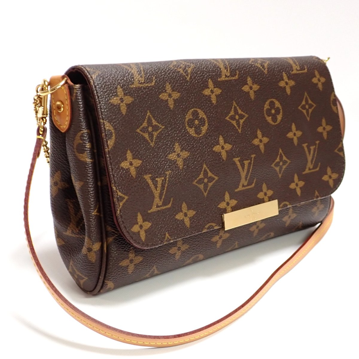 画像2: 【LOUIS VUITTON】ルイ・ヴィトン　フェイボリットMM　モノグラム　2WAY　チェーンショルダー　斜め掛けショルダー　M40718　中古　美品　モノグラムキャンバス　レディース 　ブラウン　バッグ　質屋　