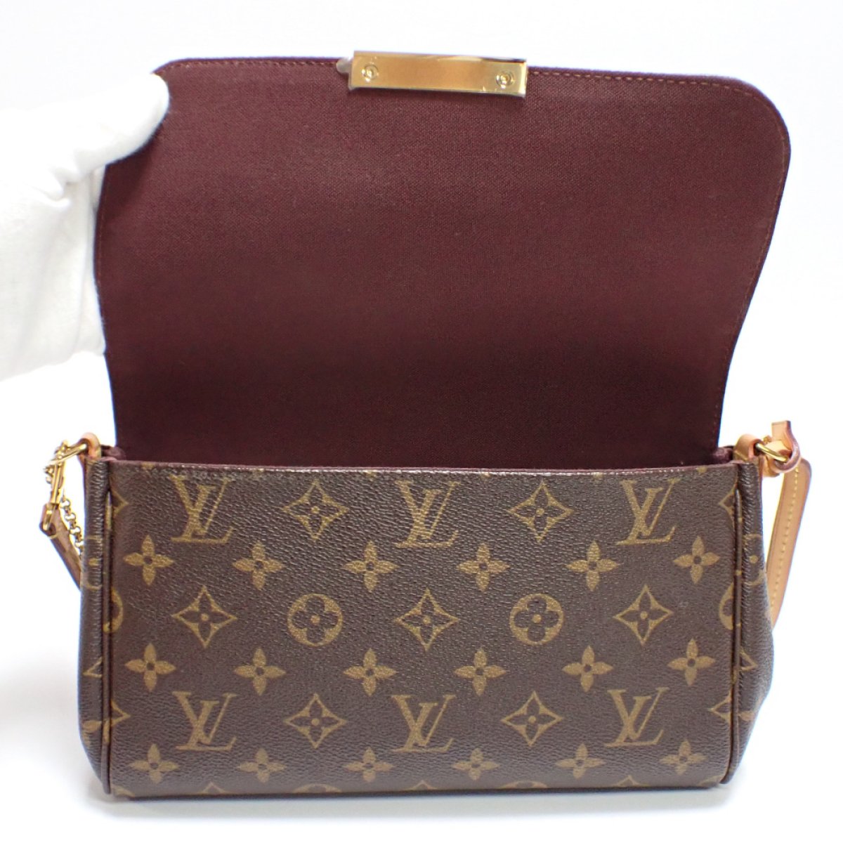 画像4: 【LOUIS VUITTON】ルイ・ヴィトン　フェイボリットMM　モノグラム　2WAY　チェーンショルダー　斜め掛けショルダー　M40718　中古　美品　モノグラムキャンバス　レディース 　ブラウン　バッグ　質屋　