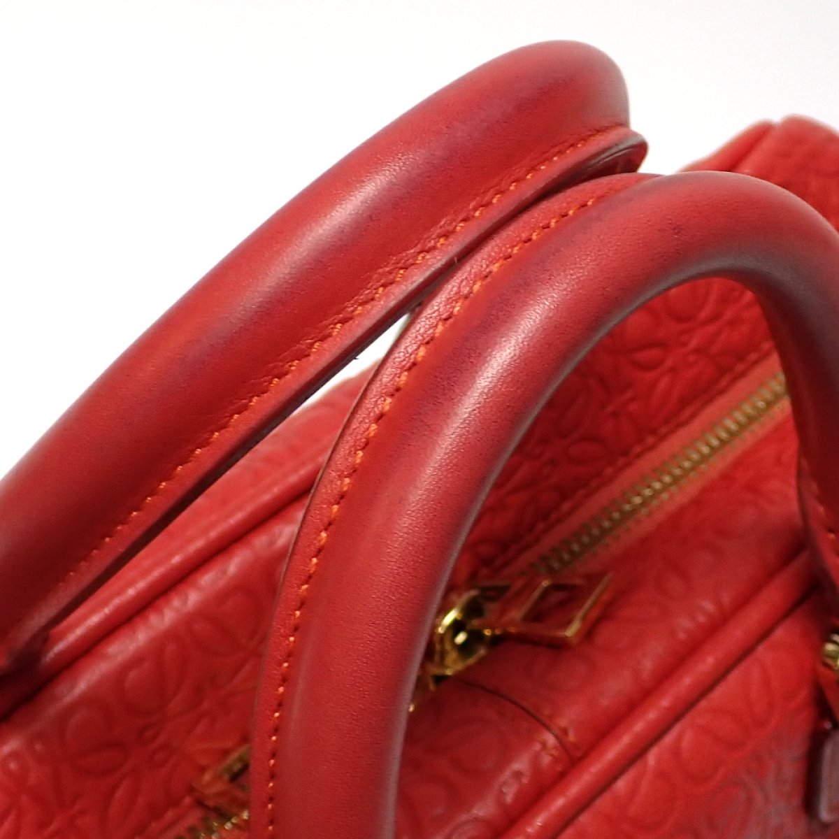 画像5: 【LOEWE】 ロエベ アマソナ 75　2WAY　ハンドバッグ ショルダーバッグ　レザー　レッド　アナグラム　中古　 レディース 　美品　質屋