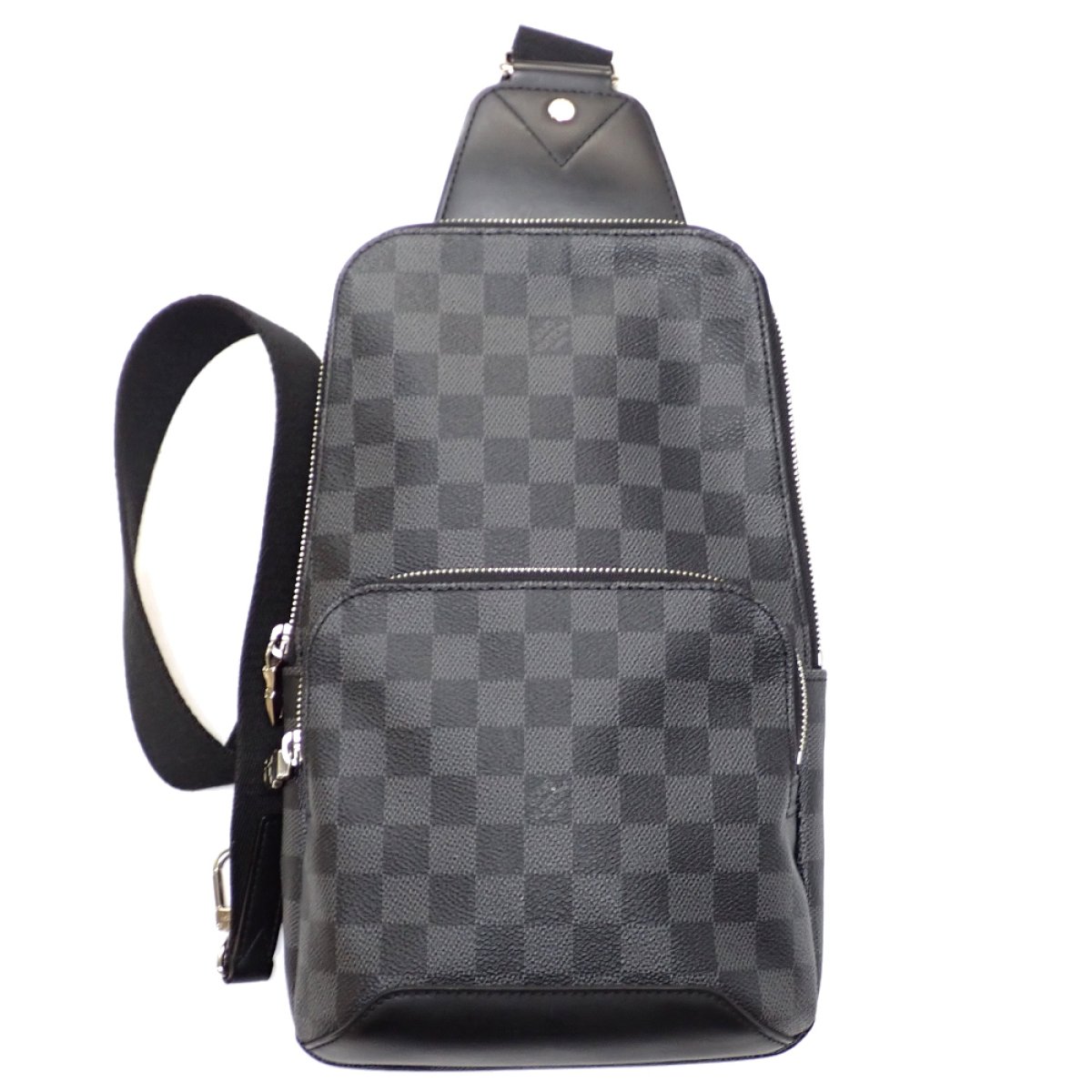 画像1: 【LOUIS VUITTON】ルイ ヴィトン アヴェニュー・スリングバッグ　ボディバッグ　N41719　ダミエ・グラフィット 斜め掛け　中古　メンズ　バッグ　質屋