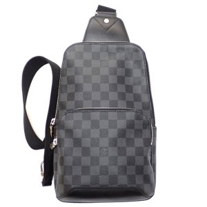 【LOUIS VUITTON】ルイ ヴィトン アヴェニュー・スリングバッグ　ボディバッグ　N41719　ダミエ・グラフィット 斜め掛け　中古　メンズ　バッグ　質屋