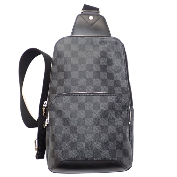 画像1: 【LOUIS VUITTON】ルイ ヴィトン アヴェニュー・スリングバッグ　ボディバッグ　N41719　ダミエ・グラフィット 斜め掛け　中古　メンズ　バッグ　質屋