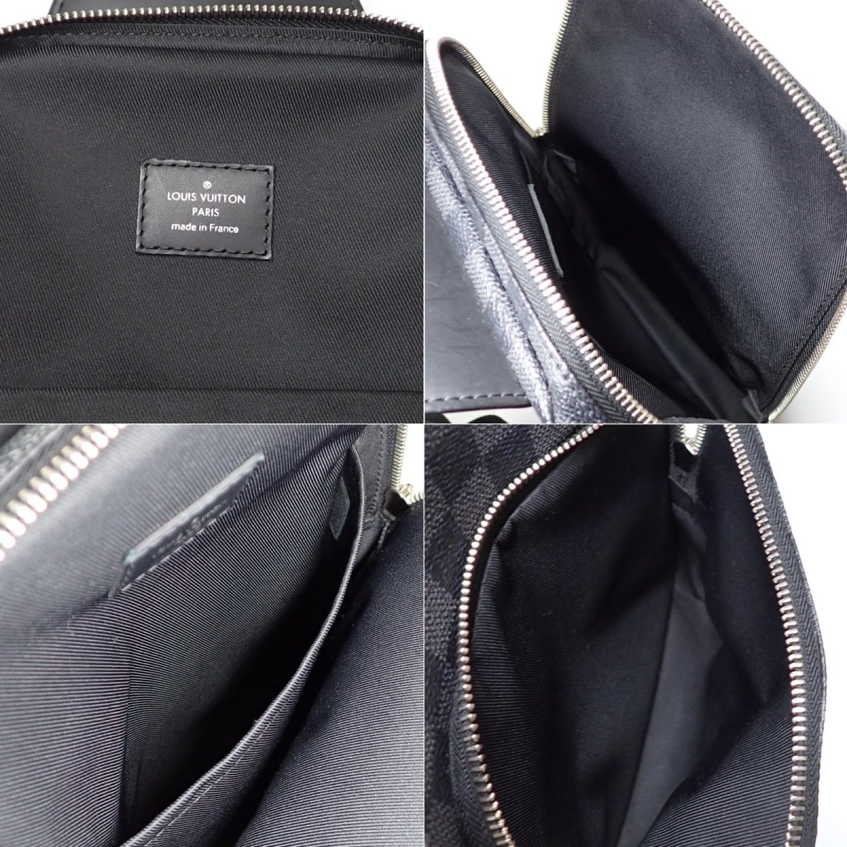 画像5: 【LOUIS VUITTON】ルイ ヴィトン アヴェニュー・スリングバッグ　ボディバッグ　N41719　ダミエ・グラフィット 斜め掛け　中古　メンズ　バッグ　質屋